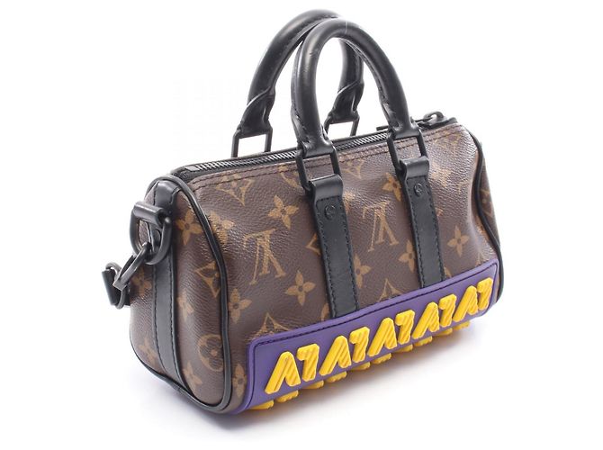 Borsa Tote Keepall XS Louis Vuitton Marrone - vista 8