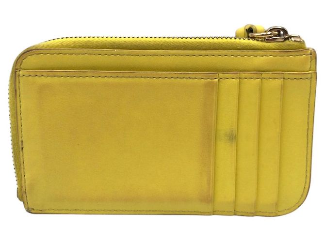 Tarjetero de cuero amarillo Chloé Sense - vista 2
