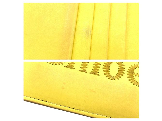 Tarjetero de cuero amarillo Chloé Sense - vista 5