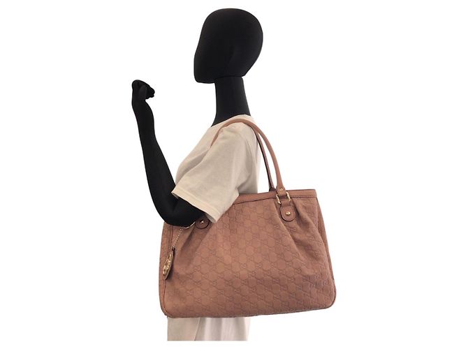 Gucci Leder Sukey Tote Bag Pink - Ansicht 5