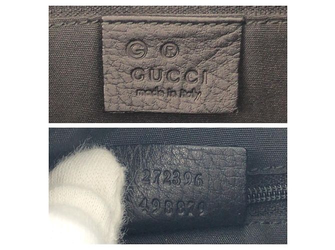 Borsa a Spalla in Pelle/Scamosciata Gucci Nero - vista 4
