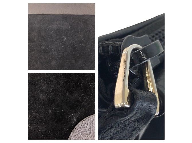 Borsa a Spalla in Pelle/Scamosciata Gucci Nero - vista 5