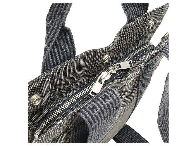 Hermès Aline Rucksack aus Canvas Grau - Ansicht 4