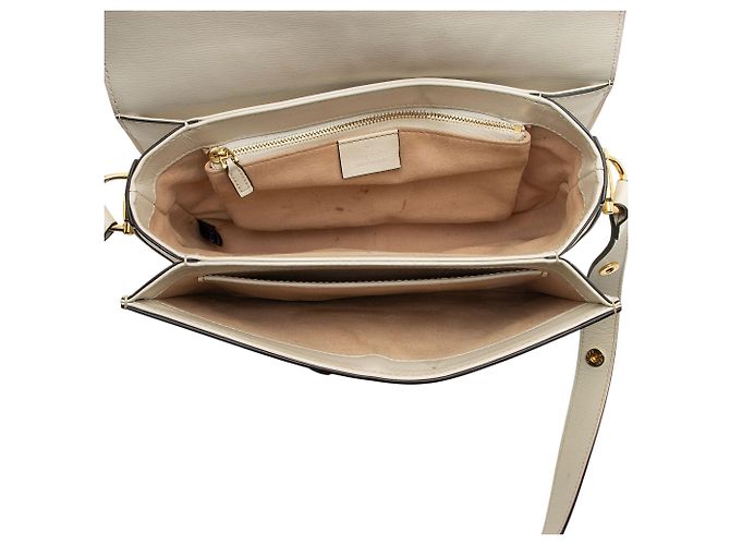 Borsa a Spalla Media Gucci GG Supreme Horsebit 1955 Marrone Beige - vista 7