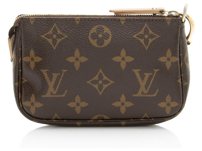 Mini Pochette Accessoires Affiche aus Monogramm-Canvas Limitierte Auflage Louis Vuitton Braun - Ansicht 3