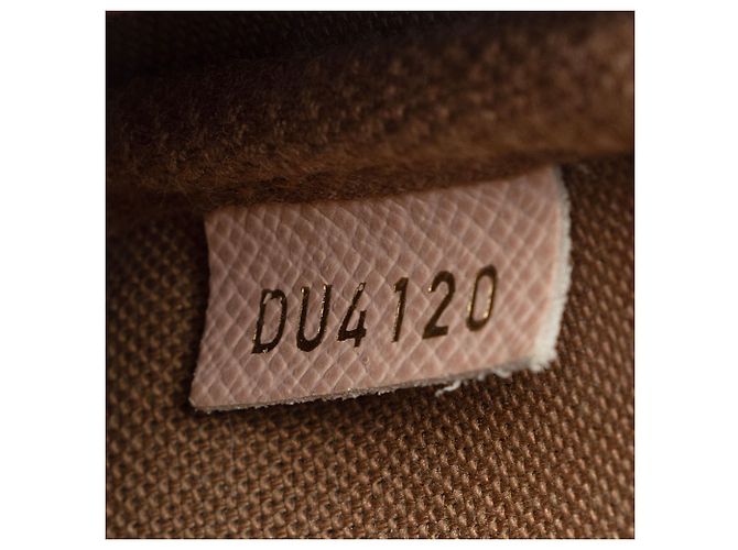 Mini Pochette Accessoires Affiche aus Monogramm-Canvas Limitierte Auflage Louis Vuitton Braun - Ansicht 6