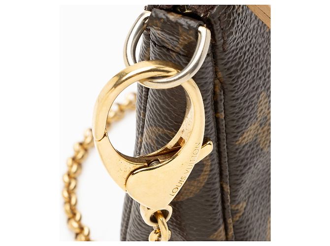 Mini Pochette Accessoires Affiche aus Monogramm-Canvas Limitierte Auflage Louis Vuitton Braun - Ansicht 9