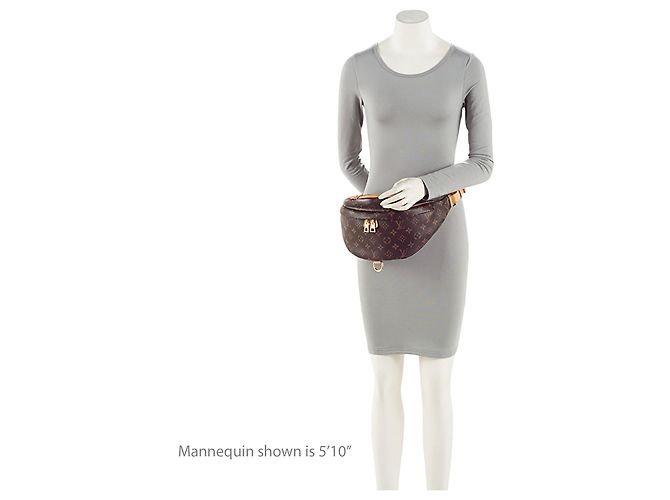 Bumbag in tela Monogram Louis Vuitton Marrone - vista 5