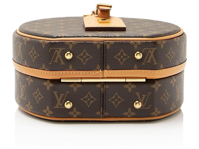Borsa a Spalla Petite Boite Chapeau in Tela Monogram Louis Vuitton Marrone - vista 4