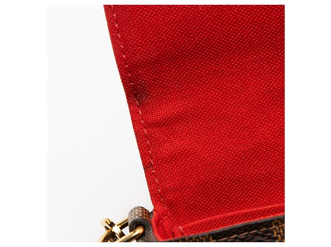 Pochette Félicie Pochete Felicie Damier Ebene da Louis Vuitton Marrom - vista 10
