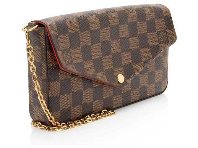 Pochette Félicie Pochete Felicie Damier Ebene da Louis Vuitton Marrom - vista 2