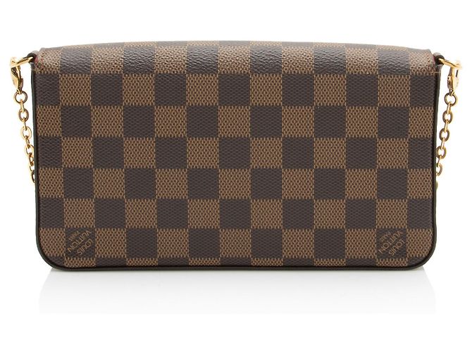 Pochette Félicie Pochete Felicie Damier Ebene da Louis Vuitton Marrom - vista 3