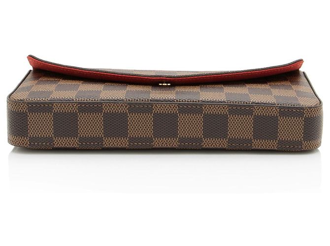 Pochette Félicie Pochete Felicie Damier Ebene da Louis Vuitton Marrom - vista 4