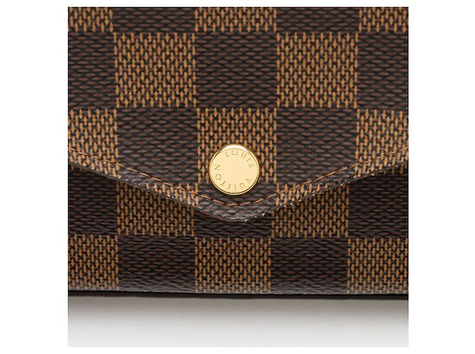 Pochette Félicie Pochete Felicie Damier Ebene da Louis Vuitton Marrom - vista 9