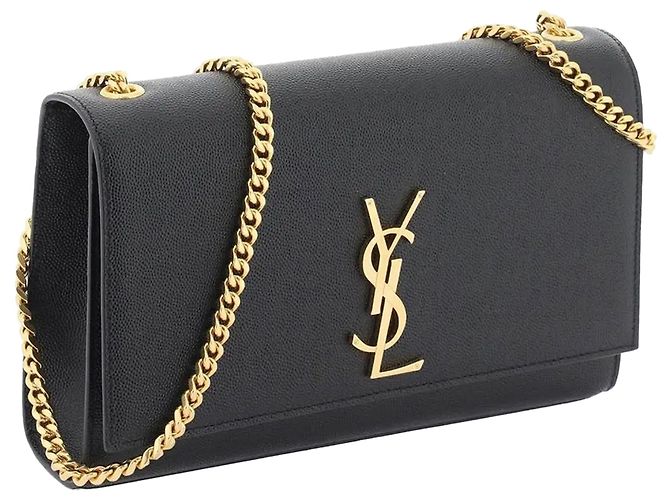 Borsa a Spalla Kate di Saint Laurent Nero - vista 2