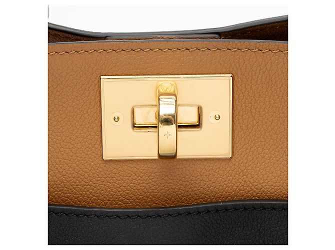 On My Side MM Tote aus Kalbsleder und Monogram Canvas von Louis Vuitton Schwarz - Ansicht 9