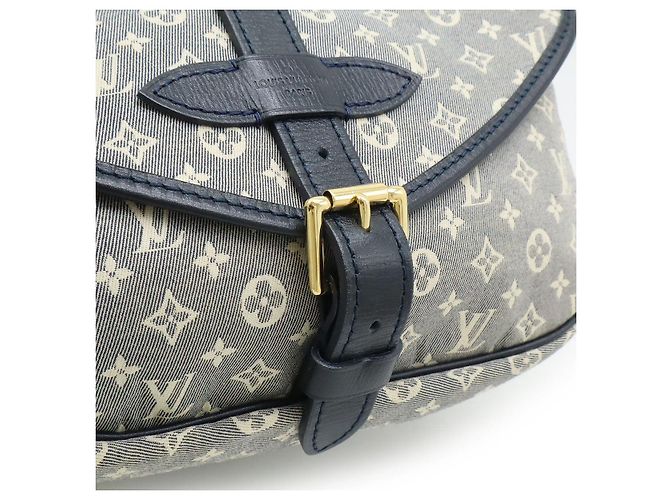Borsa a Spalla Saumur PM Monogram Idylle Louis Vuitton Blu - vista 8