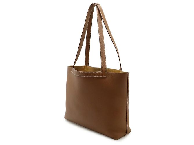 Borsa Tote Elier 31 di Hermès in pelle marrone D'oro Metallico - vista 2