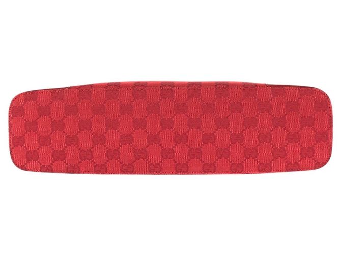 Gucci Rote GG Canvas Tragetasche - Ansicht 10