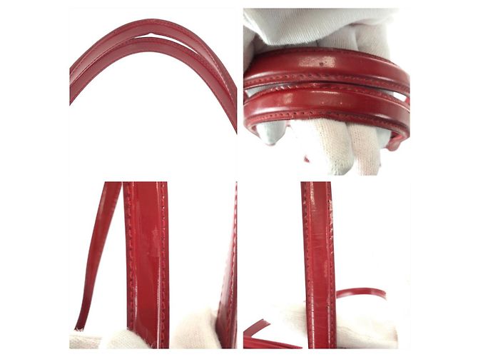 Gucci Rote GG Canvas Tragetasche - Ansicht 5