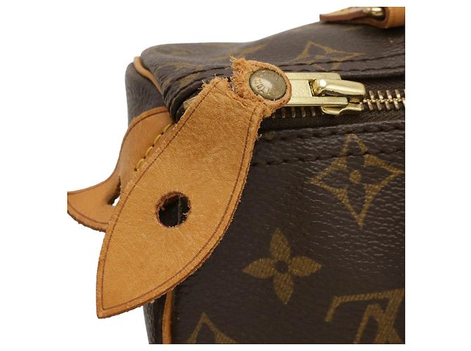 Borsa Louis Vuitton Monogram Speedy 25 Marrone - vista 4
