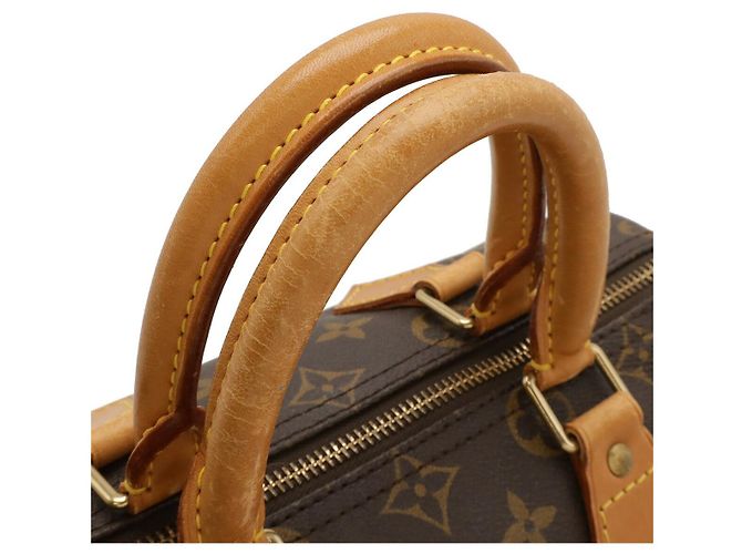 Borsa Louis Vuitton Monogram Speedy 25 Marrone - vista 5