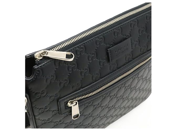 Borsa a spalla in pelle Gucci nera Nero - vista 6