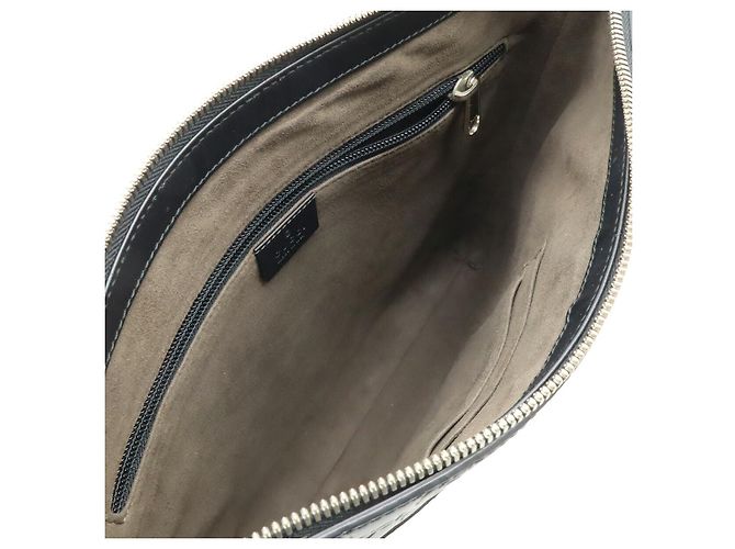 Borsa a spalla in pelle Gucci nera Nero - vista 7