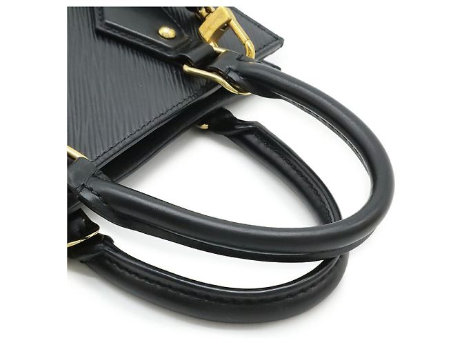 Borsa Sac Plat BB in pelle Epi Louis Vuitton Nero - vista 4