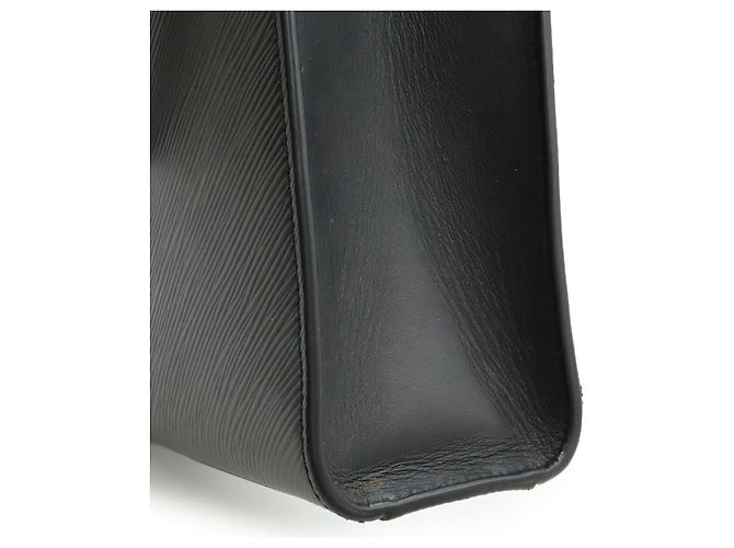 Borsa Sac Plat BB in pelle Epi Louis Vuitton Nero - vista 8