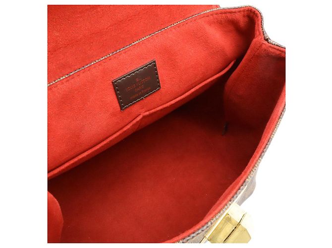 Borsa Louis Vuitton Damier Bergamo PM Marrone - vista 5