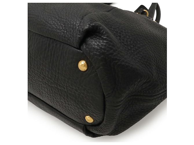 Prada Vitello Daino 2WAY Tote Tasche Schwarz - Ansicht 3