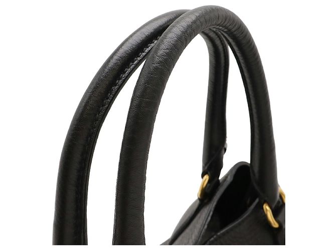 Prada Vitello Daino 2WAY Tote Tasche Schwarz - Ansicht 5