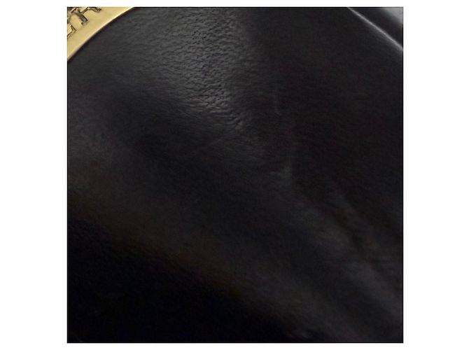Décolleté a punta in pelle nera con dettaglio a fiocco Burberry Nero - vista 11