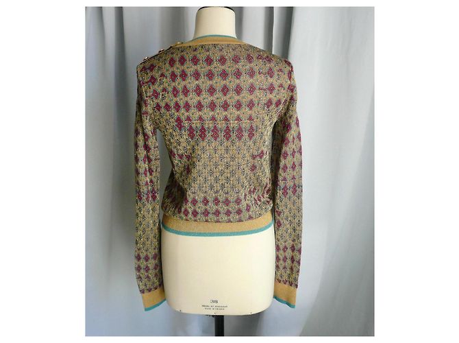 CHANEL Ultra Chic Leichter Goldpullover Ägypten Kollektion Fast Neuer Zustand Größe 36 Gold hardware - Ansicht 2