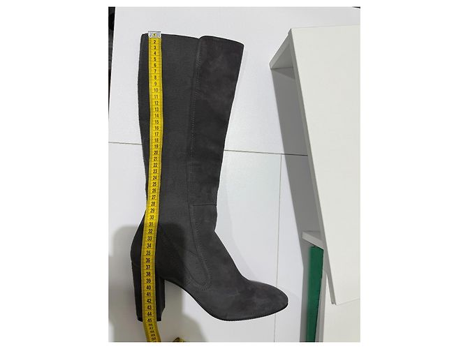 Stuart Weitzman Livia 80 Grey Suede 38 Grau - Ansicht 10