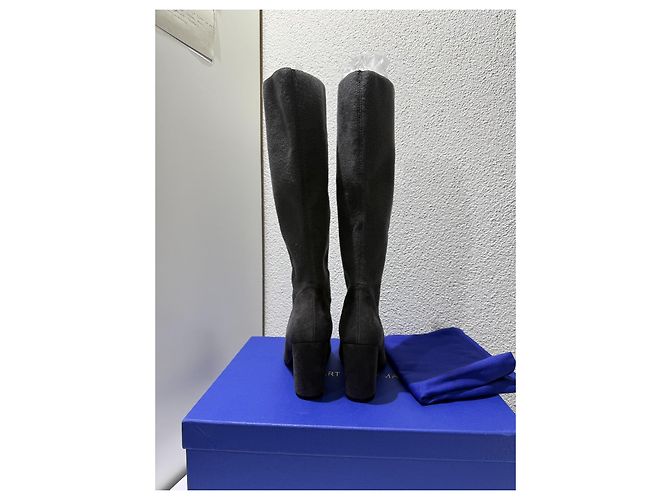 Stuart Weitzman Livia 80 Grey Suede 38 Grau - Ansicht 5
