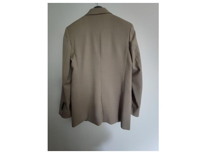 Terno de calça Massimo Dutti em lã bege - vista 4