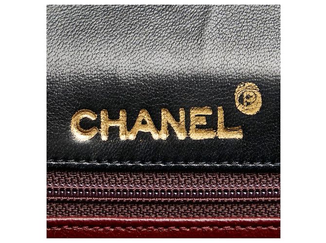 Timeless Borsa a mano in pelle di agnello matelassé Chanel Coco Mark Nero - vista 5