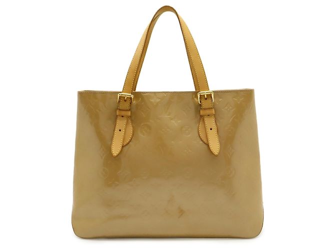 Borsa tote Brentwood in Monogram Vernis Louis Vuitton Nocciola - vista 2