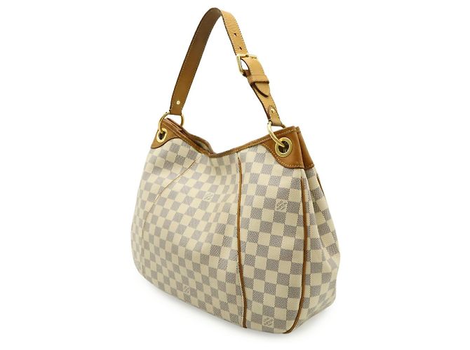 Borsa a Spalla Louis Vuitton Damier Azur Galliera PM Crudo - vista 3