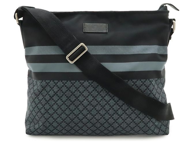 Borsa a Spalla Diamante GUCCI Marrone Nero - vista 2