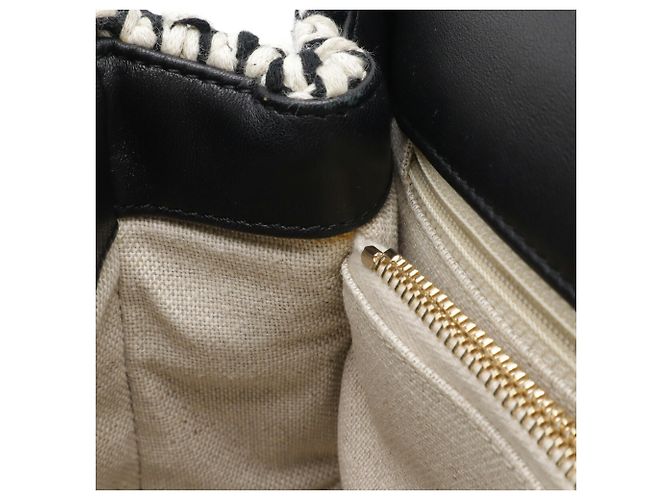 Chanel Coco Handle 29 S Handtasche Schwarz Weiß - Ansicht 8