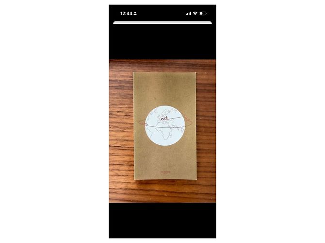 Capa de agenda de couro laranja Hermès com inserts de mapa-múndi - vista 9