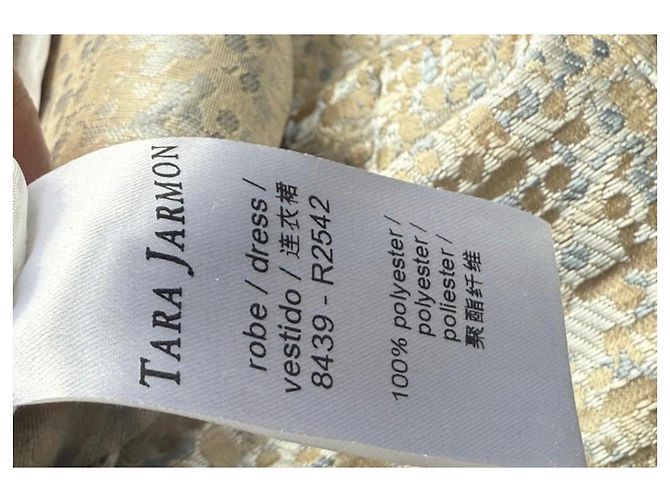 Tara Jarmon Sommerkleid Weiß Blau Beige - Ansicht 4