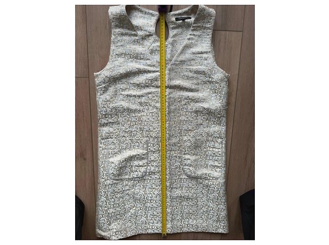 Tara Jarmon Sommerkleid Weiß Blau Beige - Ansicht 6