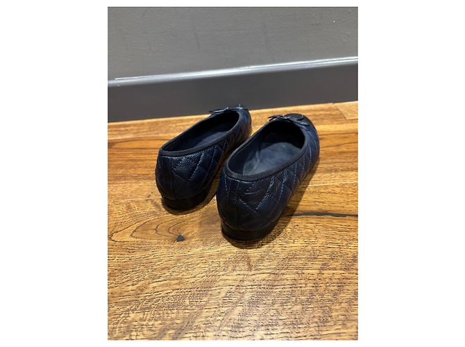 Gepolsterte Ballerinas von Chanel Schwarz Blau - Ansicht 7