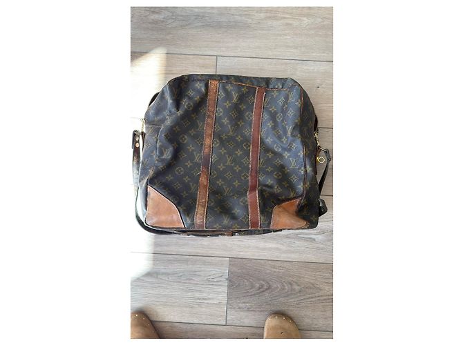 Borsa da Viaggio Louis Vuitton Monogram Keepall 55 Marrone - vista 2