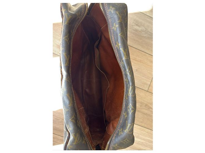 Borsa da Viaggio Louis Vuitton Monogram Keepall 55 Marrone - vista 3