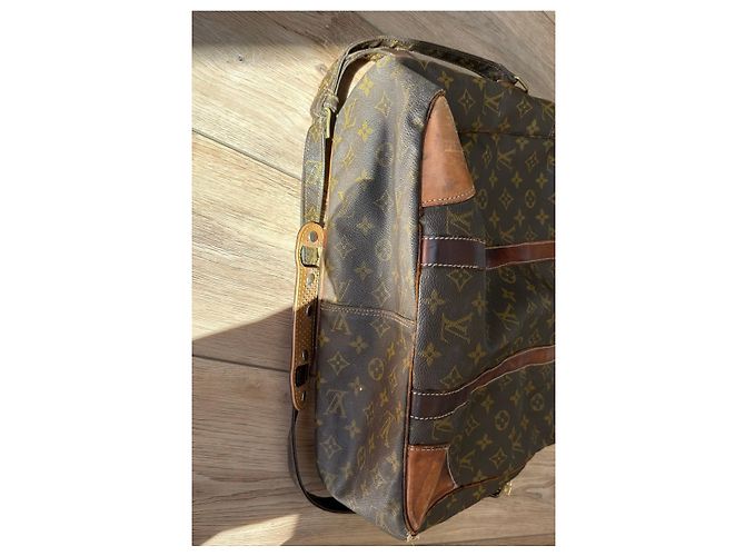 Borsa da Viaggio Louis Vuitton Monogram Keepall 55 Marrone - vista 4